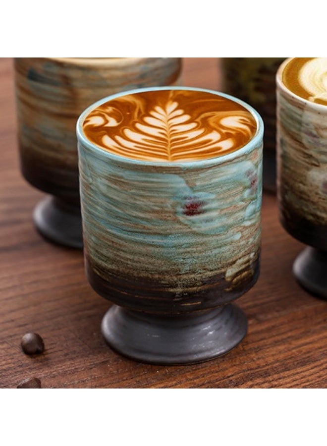 Clink Vintage Style Coffee Cup Creative Japanese Style High-foot Tea Cup Office Home Mug - Image 3
